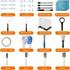 4.5 31PCS 9" 4" Set Paint Roller Kit with FT Extension Pole Wall Painting Kit with & Paint Rollers Paint Brushes