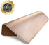 PU Leather Mouse Pad with Stitched Edge - Micro-Fiber Base, Non-Slip Waterproof for Computers (Champagne Gold)