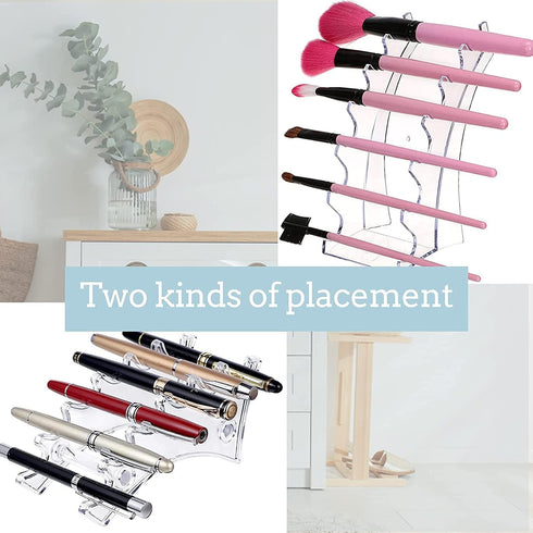 Holanper Set 4 6-Slots (PH-428new) Plastic Pen Holder, of Holder Display Stand Eyebrow Makeup Brush Rack Organizer
