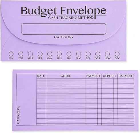 Juvale 96 Pack Bulk Budget Envelopes for Cash System, 12 Colors, Money Saving Challenge, 6.5 x 3 In