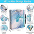 Lateefah 3 Ring Binder, 2 Inch Binder Organizer for Letter Size (8.5'' x 11'') with 5-Tab Dividers and Pockets,