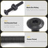 Mardatt M6 45mm 24PCS x Black Zinc Plated Hex Socket Cap Bolts Crib Bolts and Barrel Nuts Cross Dowel Replacement