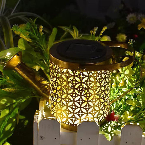 Solar Watering Can Lights - LED Lantern Outdoor Light, Hanging Waterproof Garden Lights for Pathway, Yard, Patio Decor