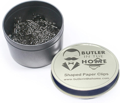 Elephant Shaped Paper Clips, 100 Count, Great for Collectors or Zoo Lovers, Comes in Silver Tin