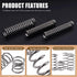 240Pcs Compression Springs Assortment Kit, Mini Stainless Steel Extension Springs for Shop and Home Repairs