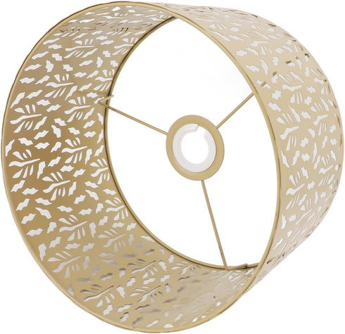 E27 E14 Zerodis Metal Hollow Lampshade, Iron Art Water Grass Leaf Design with Dual Use, for Table Lamp Floor Light Wall