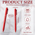 Cholemy 150 Pcs Red Ribbon Week Pen, Black Ink Retractable Ballpoint Pens for Red Ribbon Awareness Supplies, Charity