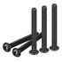 M5-0.8x45mm Button Head Socket Cap Screws - 100Pack Carbon Steel Black Oxide Hex Drive Full Thread Fasteners