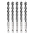5Pcs Stainless Steel Bore Brush, 10mm Dia Twisted Wire Tube Cleaner with Handle, 1/4 Inch Hex Shank