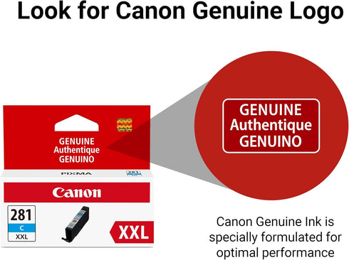 Canon CLI-281 TR8520, TS9120,TS8120, TS6120, TS9521C/a, TS9520/a, TS8220, TS6220, TS8320, TS6320, TS702/a, TR8620/a XXL