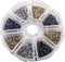 newlng 1600pcs Small Tiny Nails - Wooden Screws Compact Antique DIY Decorative Box Accessories in Gold, Silver, Bronze