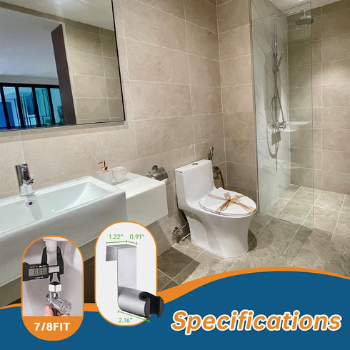 Aquadalus Handheld Bidet Sprayer for Toilet - Toilet Bidet Sprayer with Adjustable Water Pressure Control for Feminine
