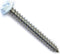 White Hex Head Sheet Metal Screws 8 x 1-1/2, Piece-15, 014973187040
