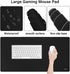 MOSISO Keyboard Mouse Pad Set, Large Gaming Mouse Pad with Wrist Rest & Coaster, Ergonomic Non-Slip Mousepad, Black