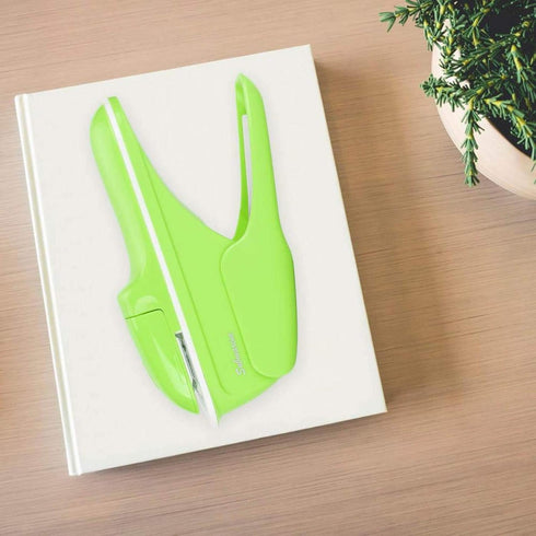 Stapleless Stapler, Paper Clinch ABS No Staple Binding Hand Tool - Green