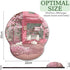 Cat Ergonomic Mouse Pad with Wrist Rest, Pink Cherry Blossom Design, Non-Slip Pain Relief Base, Cute Office Decor