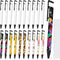 Sublimation Blank Heat Transfer Ballpoint Pens - White Aluminum Customized Clip Pen for DIY School Supplies