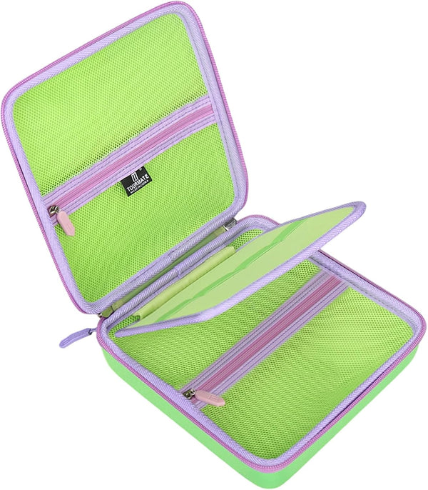 Tourmate Hard Case for Cardboard Construction Toys - 67/126/180/360-Piece Travel Toolbox Storage,