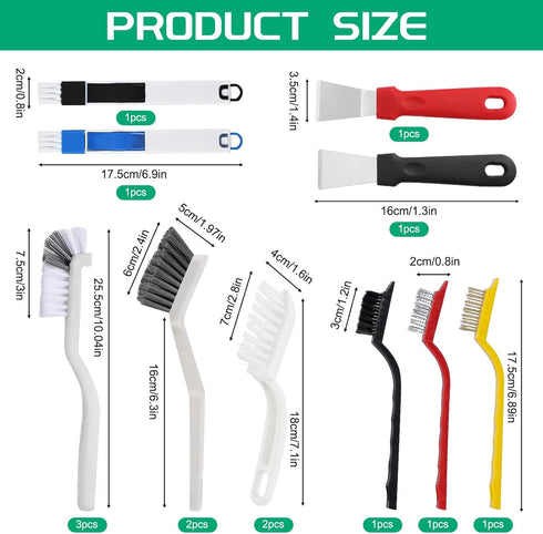 Set Cleaning Brush for Household V Shape Grout Brush, Multi-Purpose Household Cleaning Tools for Kitchen, Bathroom