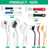 Set Cleaning Brush for Household V Shape Grout Brush, Multi-Purpose Household Cleaning Tools for Kitchen, Bathroom