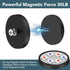 4Pcs 30LBS M5 PTZ(1.69 Inch) DIYMAG Rubber Coated Anti-Scratch Mounting Magnets, Adhesive Power Neodymium Magnet Based