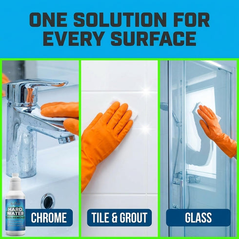 32oz (1-Pack) Evo Dyne Hard Water Stain Remover | Made in USA - Shower Door Cleaner, Clean Tile and Grout, Windows