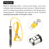 MECCANIXITY K Type Surface Thermocouple Temperature Probe Sensor, Stainless Steel -58 To 1472°F, 5.6ft