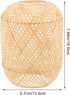 DOITOOL Rattan Lamp Shade, Boho Bamboo Lamp Shade, Natural Wicker s, Chandelier Covers, Small for Pendant Light