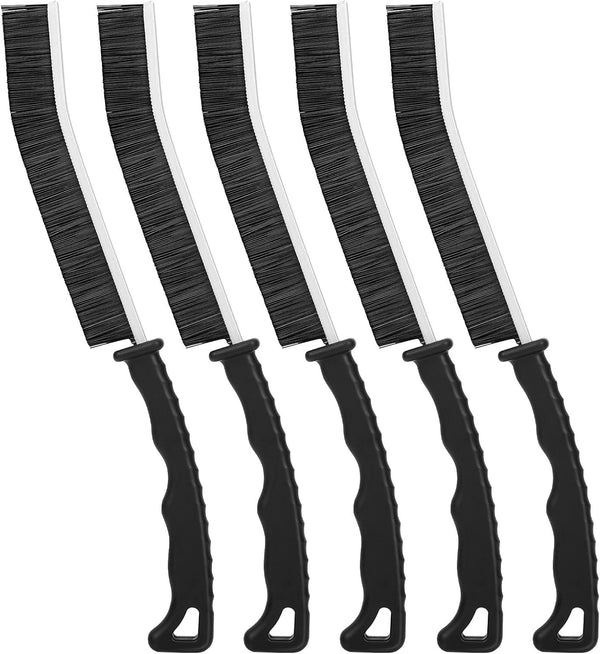 smcca 5Pcs Hard Bristle Crevice Cleaning Brush - Grout Cleaner Brush, Gap Cleaning