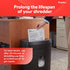 STAPLES Pack 24 Shredder Lubricant Lubricating Sheets, Reduces Friction & Noise, Keeps Blades Sharp