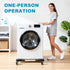 4 Nefish Furniture Dolly Adjustable Mini Fridge Stand with Wheels Washing Machine Stand Mobile Roller with Locking