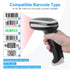 JRHC 1D 2D 3-1 2.4G &PDF417 Barcode Scanner, Handheld Barcode Reader Bluetooth Wireless QR Code Scanner Bar Code