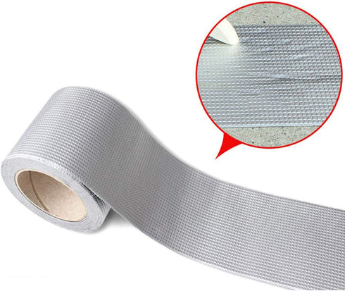 ROSEROSA Professional Waterproof Butyl Rubber Tape, External Aluminium Foil for Roof Leak, Surface Crack, Pipe Rupture