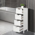 Hikarinowa 4 Single Door Bathroom Cabinet,Freestanding Bathroom Floor Cabinet ,Wooden Floor Cabinet, Side Organizer
