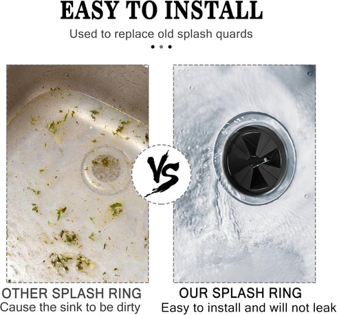 Garbage Disposal Splash Guard, 1-Pack Upgraded for InSinkErator Evolution Series, Removable Quiet Collar Drain Cover