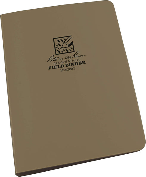 Rite in the Rain Tan All-Weather Binder, 1/2" Ring, 5 5/8" x 7 7/8" (No. 9200T)