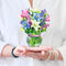 Freshcut Paper Pop Up Cards, Mini Lilies & Lupines, 6 Inch Mini