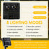 Grinsvalley 50LED 23FT 8 Mushroom Solar Lights for Garden Outdoor Solar Powered Garden String Lights Waterproof