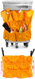 QWORK Trash Can Caddy Bag, 2 Pack 10 Pockets Commercial Cleaning Caddy