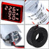 3 in 1 Digital Ammeter Voltmeter, 60-500V 0-100A, 22mm Square Screen with Transformer, LED Display