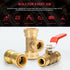 QuickFitting 1 Inch Push Fit Coupling, Patented Design for Superior Sealing, Push to Connect Brass Plumbing Pipe Fitting