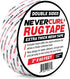 iPrimio NeverCurl Double Sided Carpet Tape, Extra Thick Rug Tape with Mesh Fabric - 2" by 60 Feet Roll