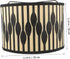 LABRIMP Geometric Pattern Bamboo Lampshade Replacement Stylish Light Cover for Home Unique Lamp Accessory for Warm
