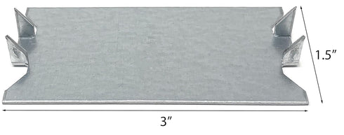 Metal Magery Nail Plates Electrical Stud Guard Protector for Wood Studs, 1.5" x 3" Nail Plate Studguards Pack of 25.