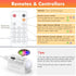 Dimmable 16.4ft 3000K WOBANE LED Strip Lights, Motion Sensor Light Strip with Remote and Adapter, Night Light
