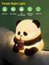 Cute Silicone Panda Night Lights, Rechargeable LED Animal Decor Night Lights for Girls and Boys, Portable Kawaii Lights