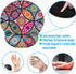 Memory Foam Wrist Support Mouse Pad, Comfortable Padded Wrist Mousepads 9in X10in for Desktop Notebook (Mandala