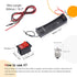 MECCANIXITY Electrical Circuit Experiment Set DIY Materials, 10Pcs 1.5V E10 Bulbs, 1Pcs AA Battery Case, 1Pcs Button Switch, 1Pcs Lamp Holder, 2Pcs Wires