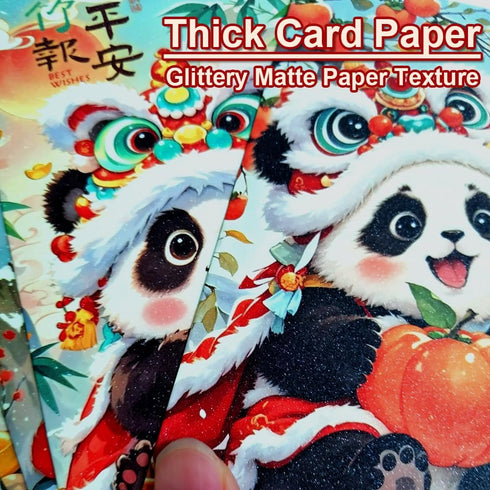 BAIWOVIS 6 Pack Packets, 1) Chinese New Year Red Envelopes, Traditional Lunar New Year Money Hongbao for Spring