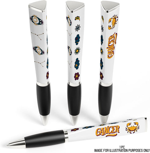 Zodiac Sign Ballpoint Pen (1 Pen, 3-Sided) Gifts, Horoscope Decor, Fancy Pens - Great Astrology Gifts for Women